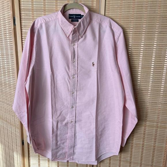 Ralph Lauren Other - Ralph Lauren Light Pink 100% Yarmouth Cotton Oxford Button-Down Shirt